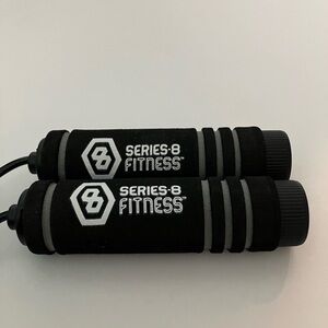Series-8 Fitness Black Jump Rope